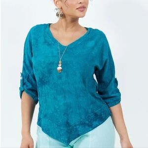 Cottonways Dorie Long Sleeve Blouse NWT